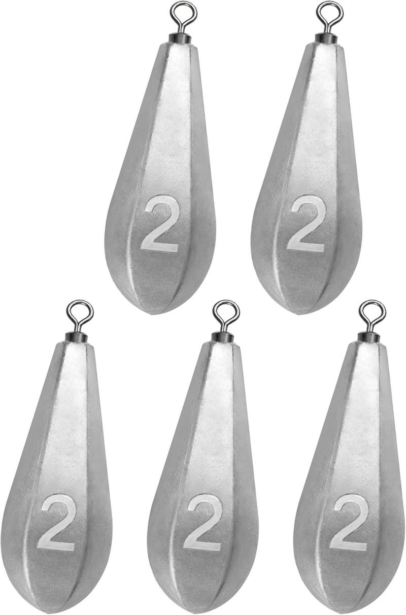 BLUEWING Swivel Bank Sinkers Fishing Weights with Swivel Bottom Bullet Sinkers for Freshwater and Saltwater, 1/8oz to 16oz - Image 1